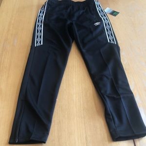 Umbro athletic pants with zippered leg